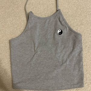 pacsun grey halter top